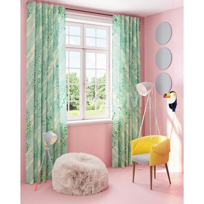 Шторы «Клеопатра», размер 150х280 см-2 шт, габардин