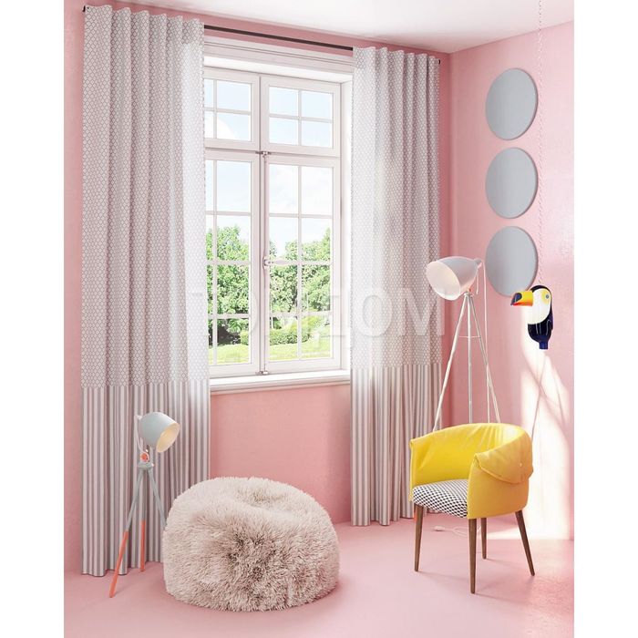 Шторы «Лационка», размер 150х280 см-2 шт, габардин