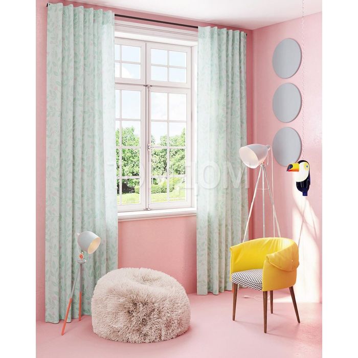 Шторы «Эустома», размер 150х280 см-2 шт, габардин