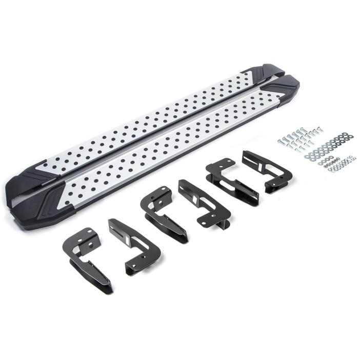 

Порог-площадка "Bmw-Style" RIVAL, Mitsubishi Pajero IV 2006-н.в., с крепежом, D173AL.4002.1