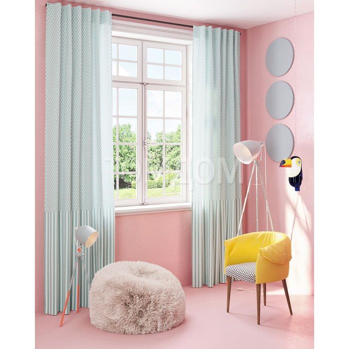 Шторы «Филиппинка», размер 150х280 см-2 шт, габардин