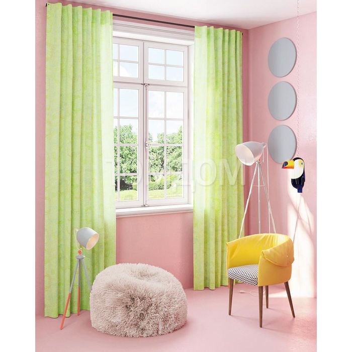 Шторы «Утсония», размер 150х280 см-2 шт, габардин