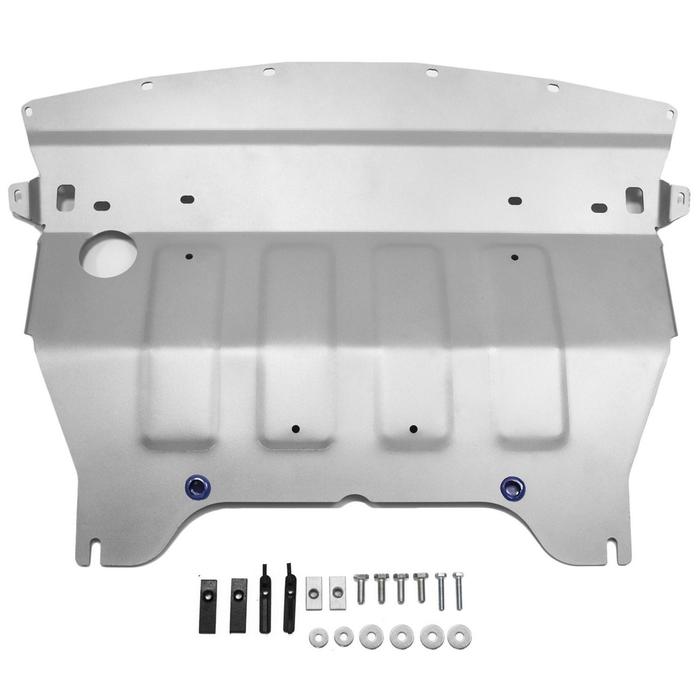 Защита картера Rival для Infiniti G37 (V - 3.7) 2010-2014, крепеж в комплекте, алюминий 4 мм