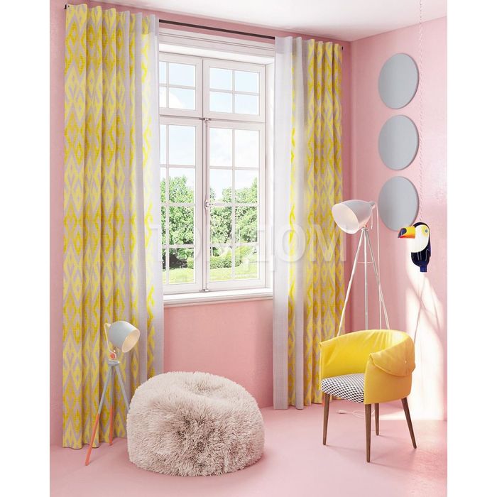 Шторы «Далат», размер 150х280 см-2 шт, габардин