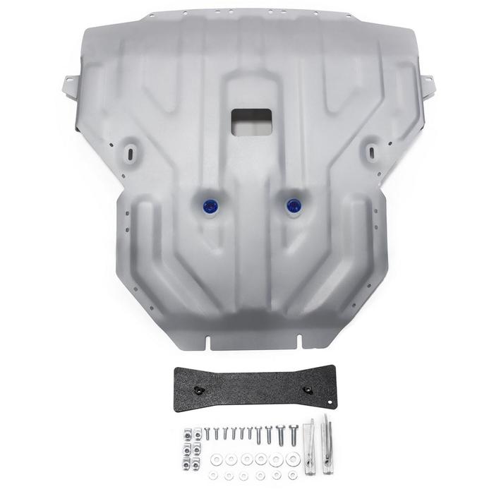 Защита картера Rival для BMW X3 (V - 20i; 20d; 28i; 30d) 2010-2014 2014-2017, крепеж в комплекте, алюминий 4 мм