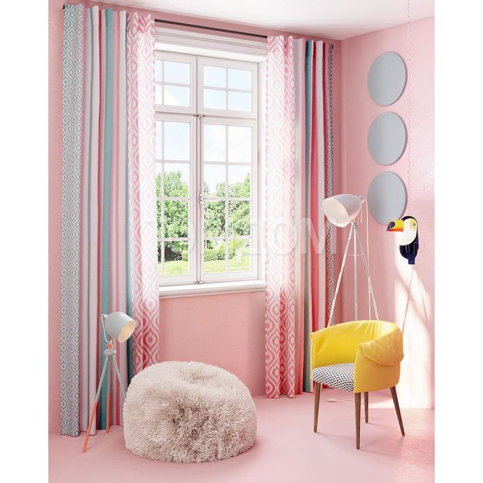 Шторы «Мессонги», размер 150х280 см-2 шт, габардин