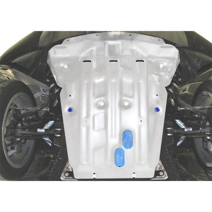 Защита картера Rival для BMW X6 (V - 30d; 35i; 50i) 2014-, крепеж в комплекте, алюминий 4 мм