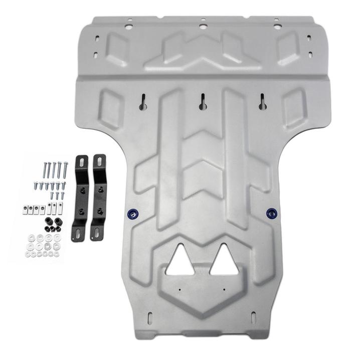 Защита картера и КПП Rival для Audi A6 (V - 3.0) 2011-, крепеж в комплекте, алюминий 4 мм