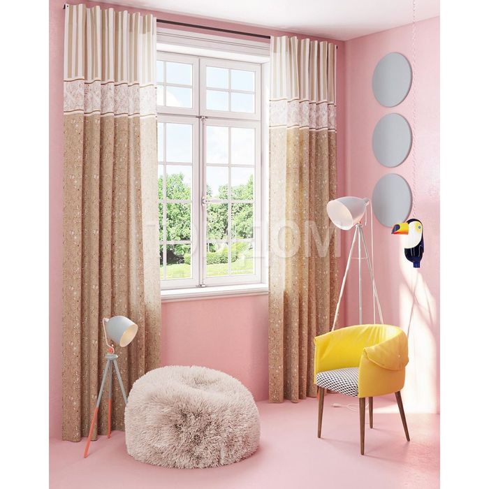 Шторы «Сухум», размер 150х280 см-2 шт, габардин