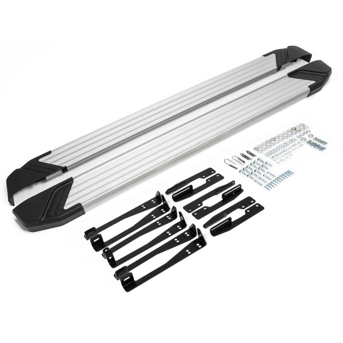 Пороги Silver Subaru Forester 2013-2015-, Al профиль 173 см, 2 шт. F173AL.5401.1