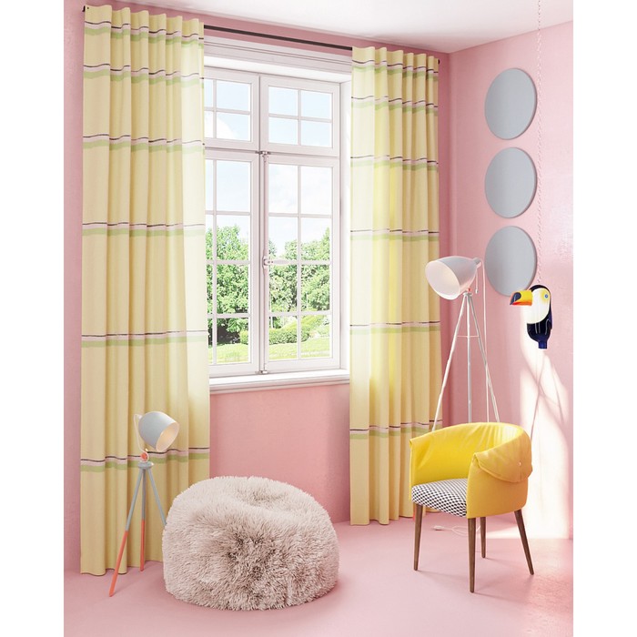 Шторы «Гагра», размер 150х280 см-2 шт, габардин