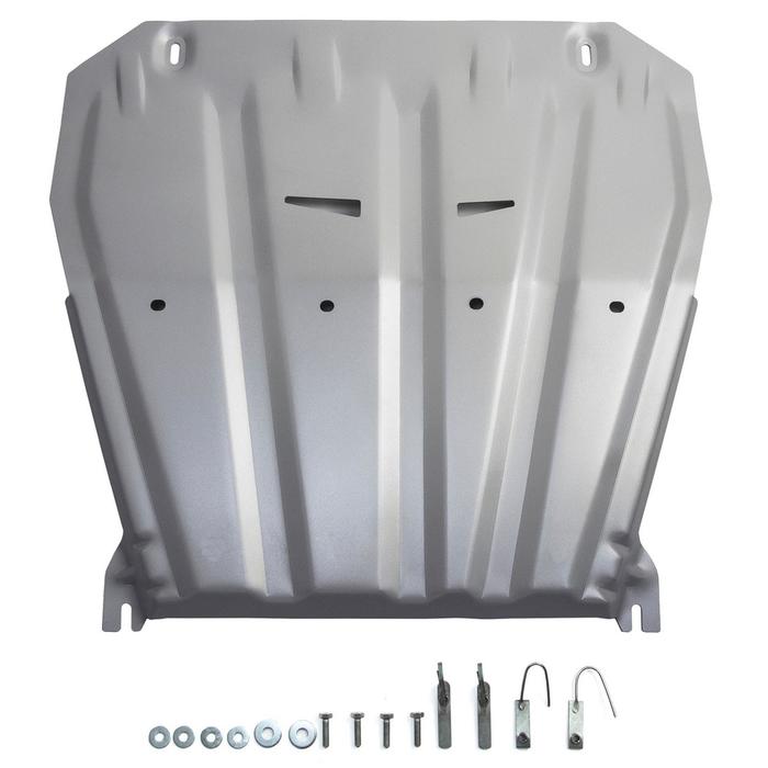 Защита картера и КПП Rival для Nissan X-Trail (V - 2.0; 2.5) 2007-2015 2015-, крепеж в комплекте, алюминий 4 мм