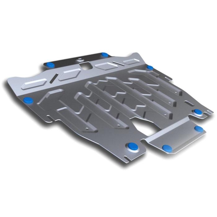 Защита картера и КПП Rival для Volvo XC60 (V - 2.0; 3.2; Т6; D5) 2008-2017, крепеж в комплекте, алюминий 4 мм