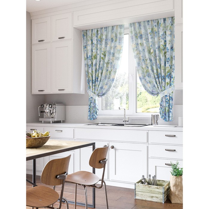 Шторы "Парана", 150х180 см-2 шт, подхваты 2 шт, габардин