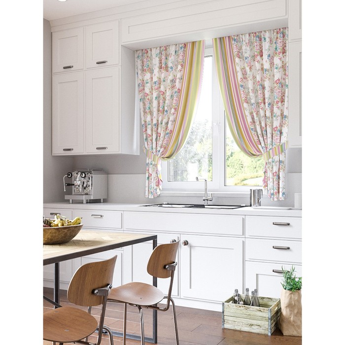 Шторы "Ориноко", 150х180 см-2 шт, подхваты 2 шт, габардин