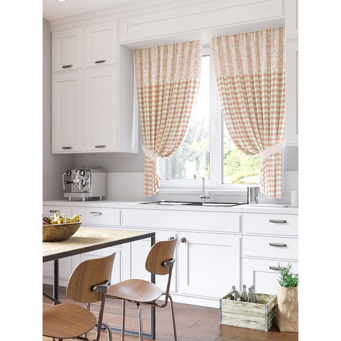 Шторы "Влада", 150х180 см-2 шт, подхваты 2 шт, габардин