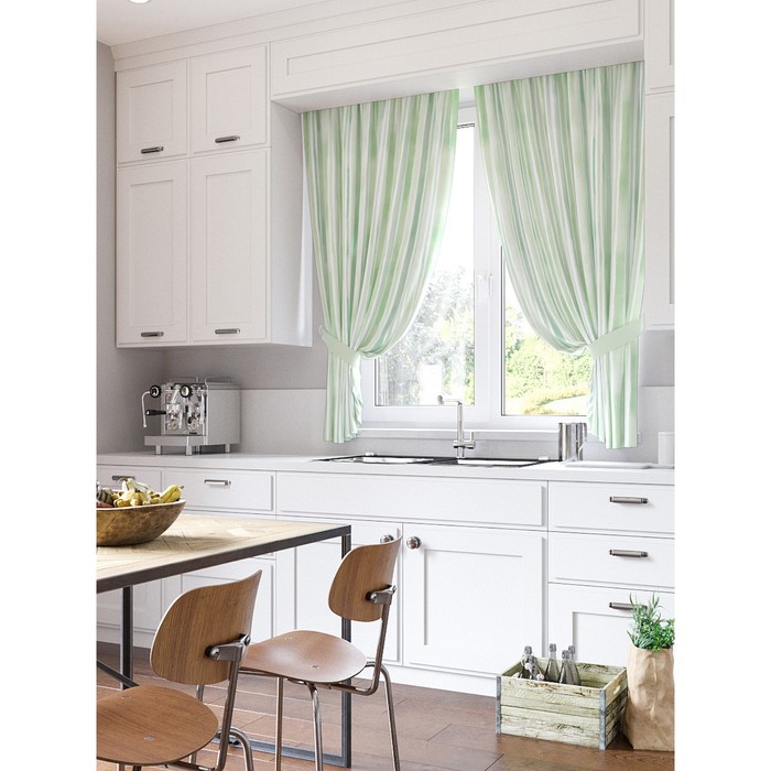 Шторы "Тарф", 150х180 см-2 шт, подхваты 2 шт, габардин