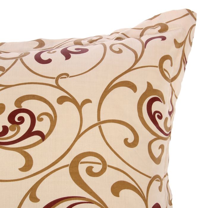 Наволочка 1шт Вензель беж 70*70 см + 5 см, сатин 125 г/м хл100%