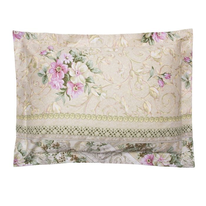 Наволочка 1шт Римский дворик 70*70 см + 5 см, сатин 125 г/м хл100%