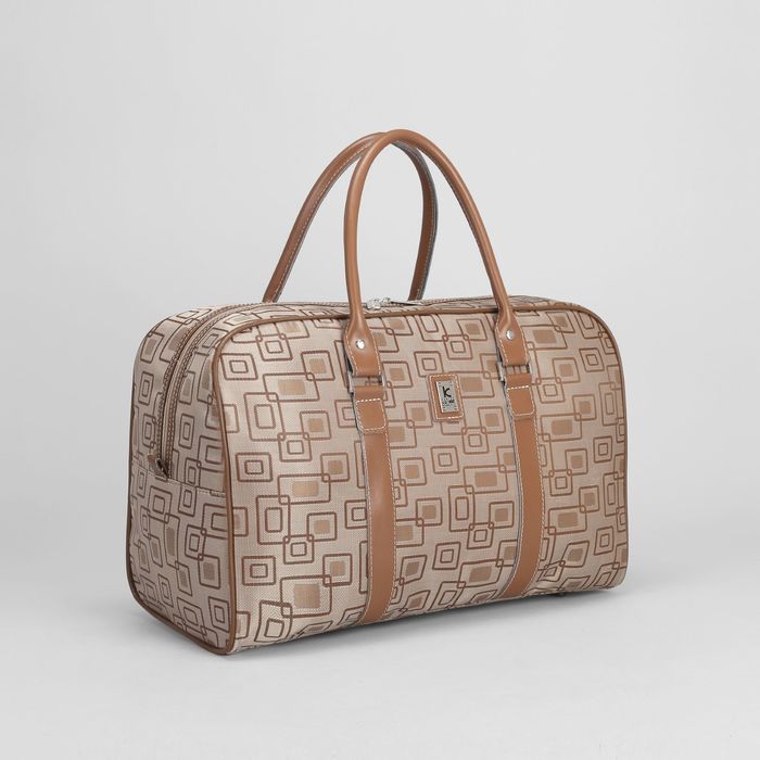 Сумка дорожная, 1 отдел на молнии, цвет бежевый