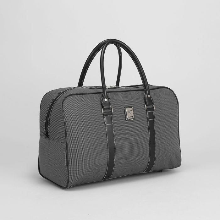 Сумка дорожная, 1 отдел на молнии, цвет серый