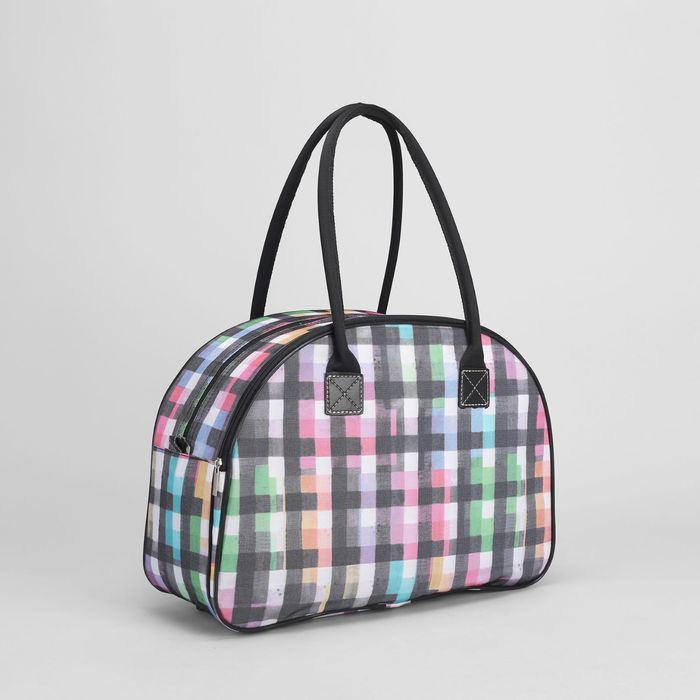Сумка дорожная «Клетка», 1 отдел на молнии, наружный карман, разноцветный