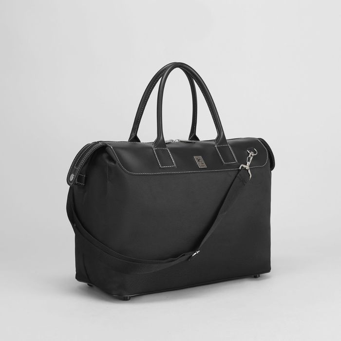 Сумка дорожная, 1 отдел на молнии, наружный карман, цвет чёрный