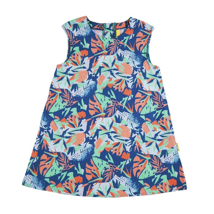 Платье для девочки, рост 122 см, цвет синий 131-019-19