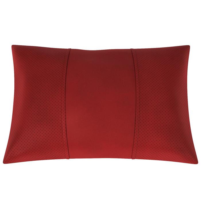 Автомобильная подушка, поясничный подпор, экокожа, рыжая