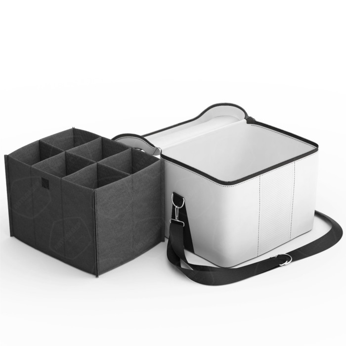 Автомобильная сумка, экокожа, белая