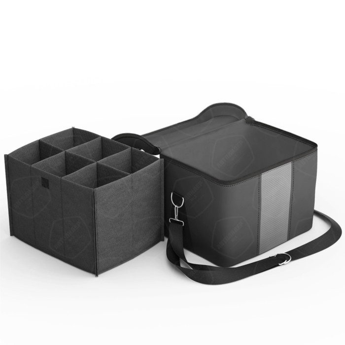 Автомобильная сумка, экокожа, серая