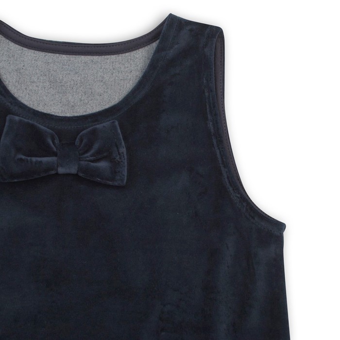 Сарафан для девочки "Школьная пора", рост 140 см, цвет тёмно-синий