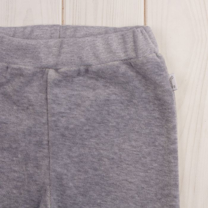 Брюки для девочки "Клюква в сахаре", рост 98 см, цвет серый, принт вышивка