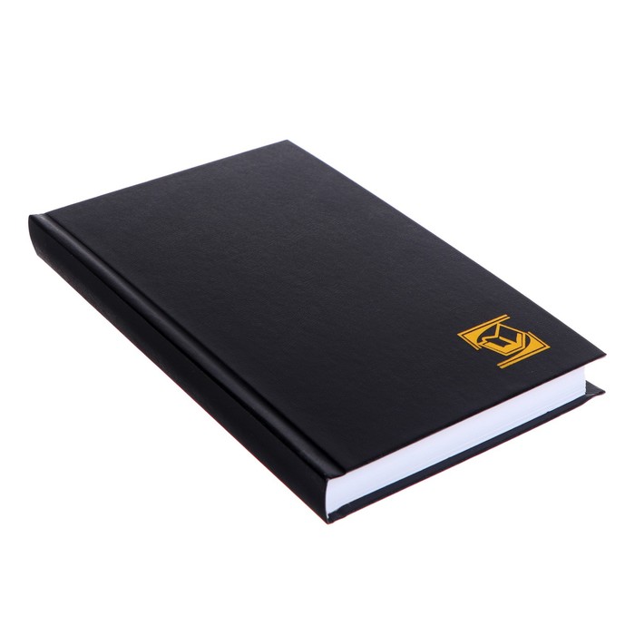 Ежедневник недатированный А5, 256 страниц, бумвинил, черный