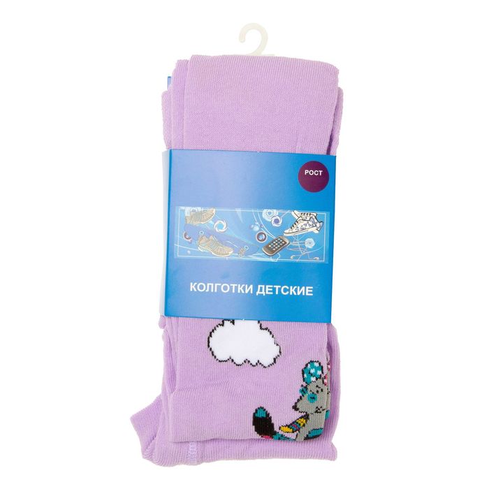 Колготки детские 7с902 цвет сирень, рост 110-116, р-р 17-18