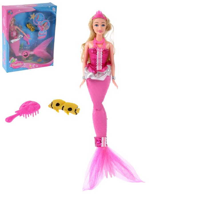Кукла русалка "Принцесса" с аксессуарами, световые эффекты, МИКС
