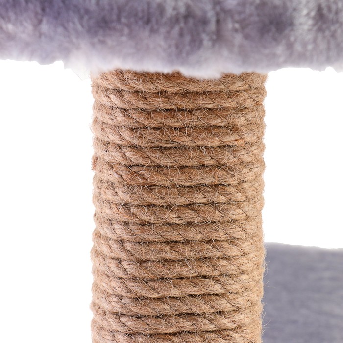 Домик "Полукруглый" с когтеточкой, 46 х 36 х 58 см, джут, микс цветов