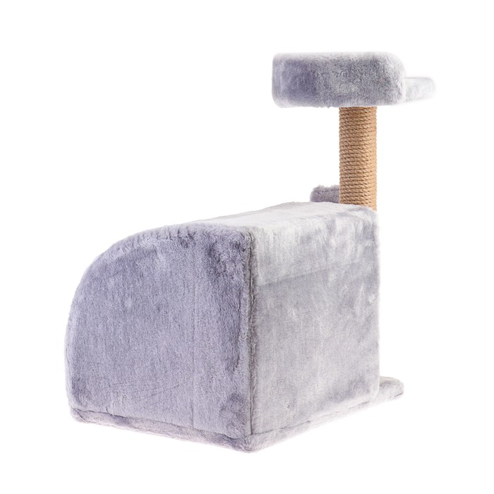 Домик "Полукруглый" с когтеточкой, 46 х 36 х 58 см, джут, микс цветов