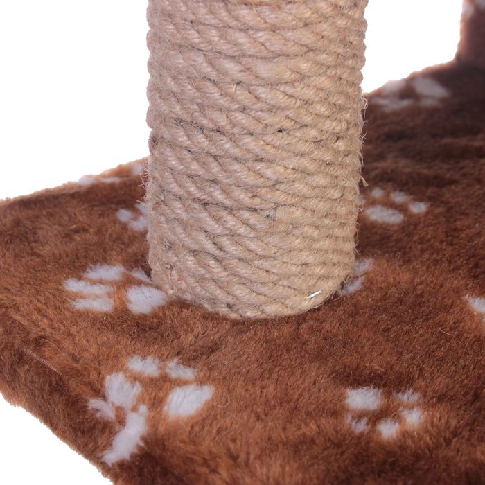 Комплекс для кошек "Семейный", 70 х 65 х 150 см, джут, микс цветов