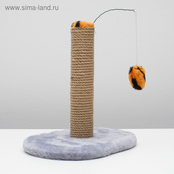 

Когтеточка для котят на подставке, 30 х 24 х 35 см, джут, микс цветов