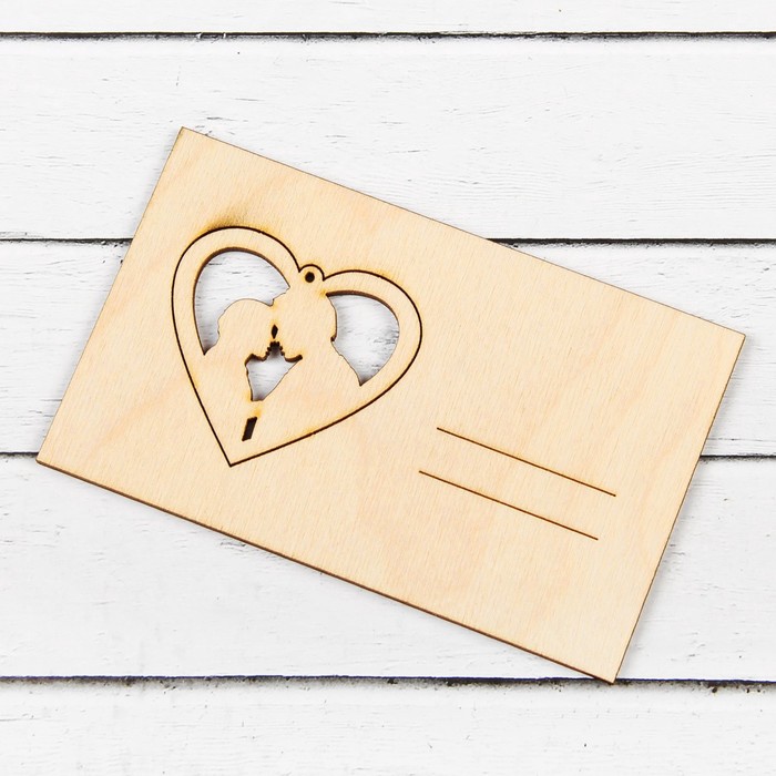 Открытка - сувенир для декора и росписи "Вместе"