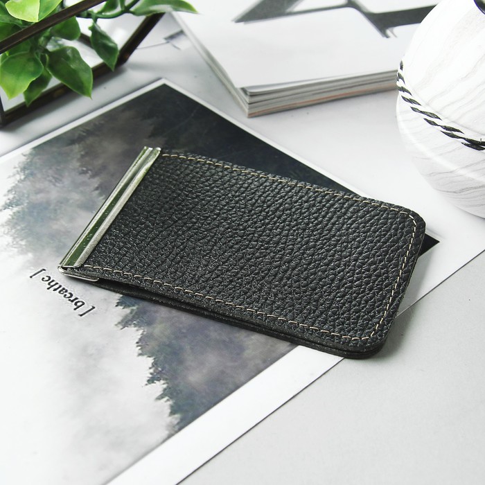 Зажим для купюр, доллар, цвет чёрный