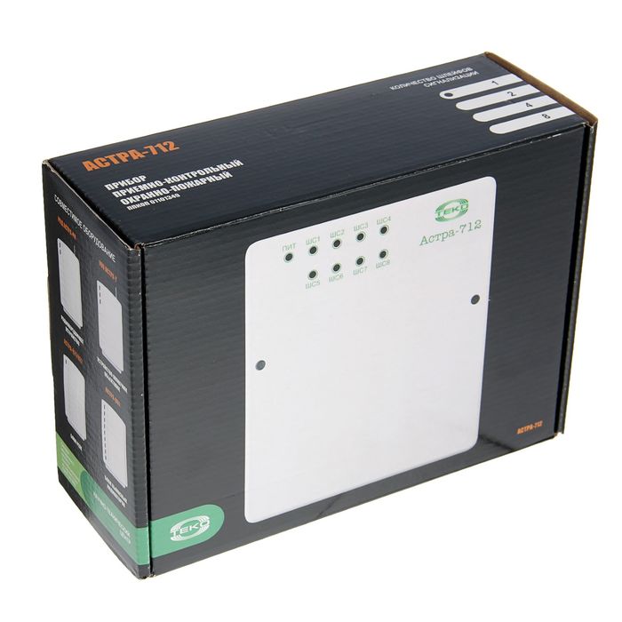 Прибор приемно-контрольный Теко Астра-712/1, 12 В, 1 ШС