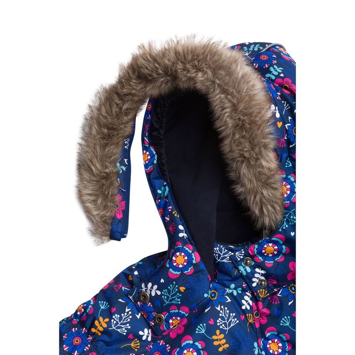 Комплект зимний (куртка, полукобинезон) для девочки, рост 120 см, цвет синий W17343