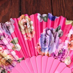 

Веер пластик "Яркие хризантемы" МИКС 23 см