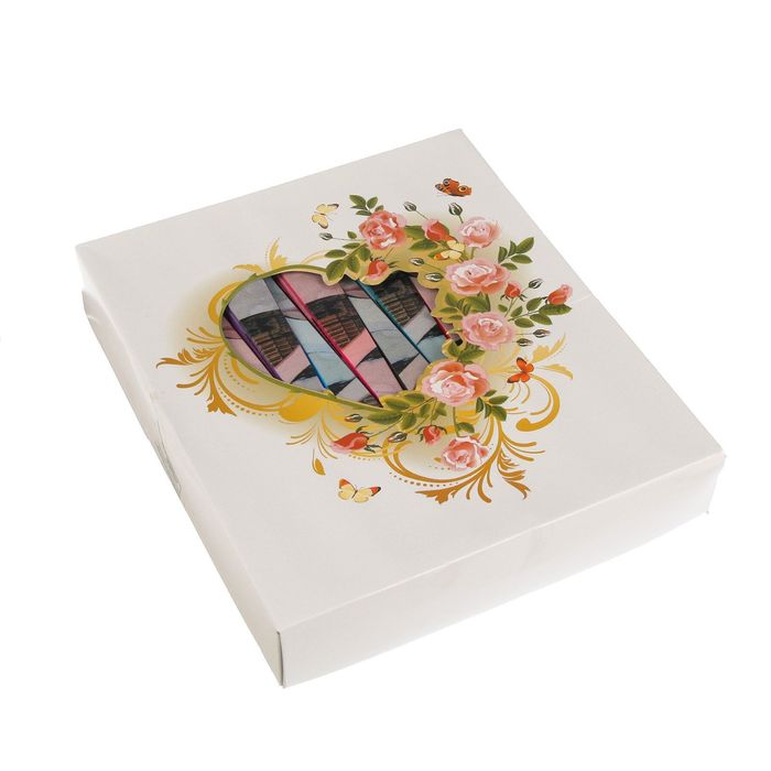 Веер пластик "Знаменитые башни" МИКС 22,5 см