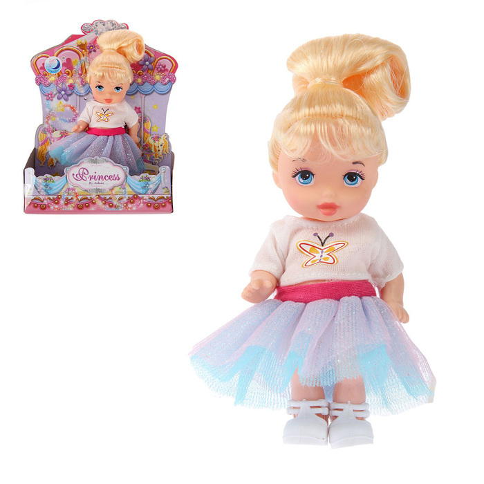Кукла малышка &quot;Кира&quot; в платье, МИКС