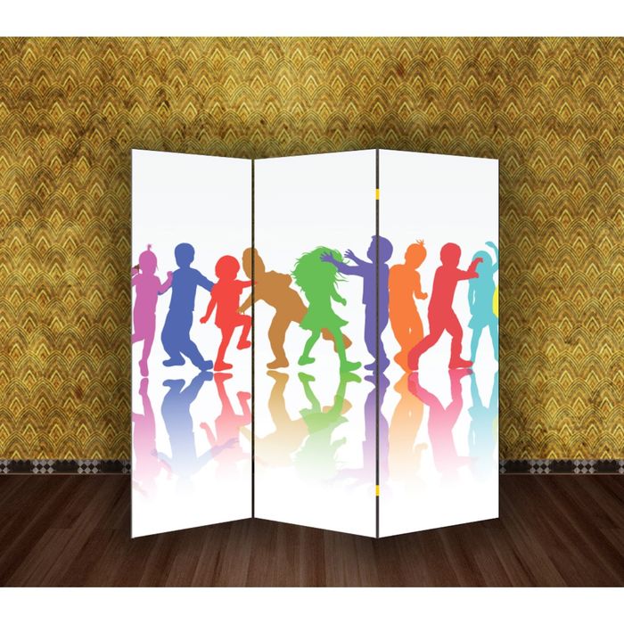 Ширма "Цветной хоровод" 150 × 160см