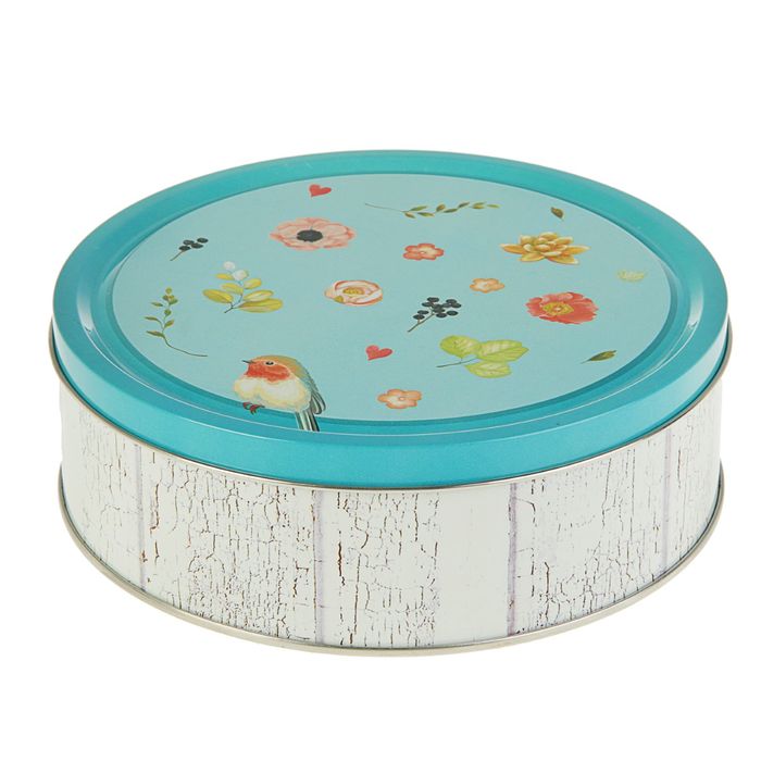 Подарочная коробка "Малиновка", 19 х 19 х 6,2 см