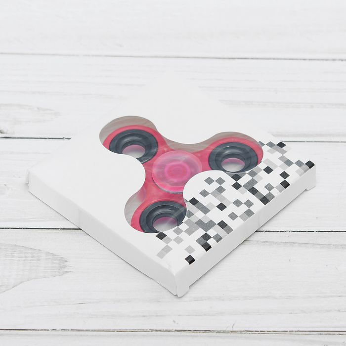 Спиннер светится в темноте, цвет розовый